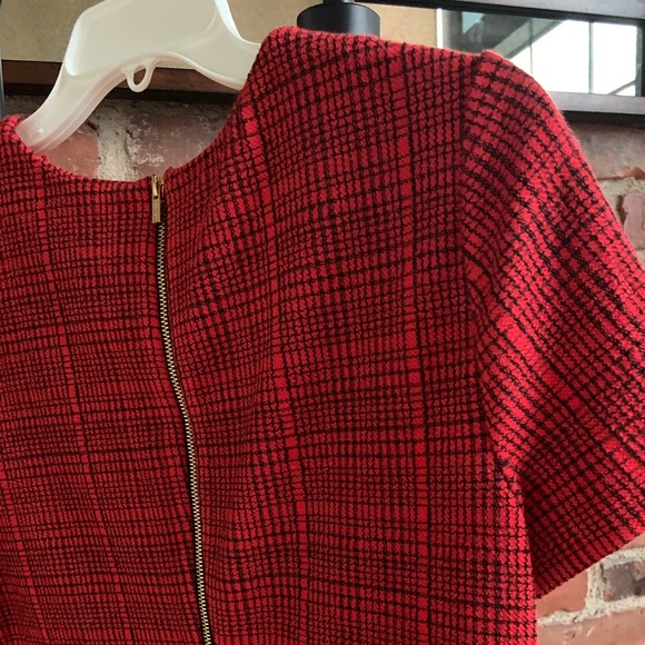 Calvin Klein short sleeve sheath plaid dress - Picture 7 of 7